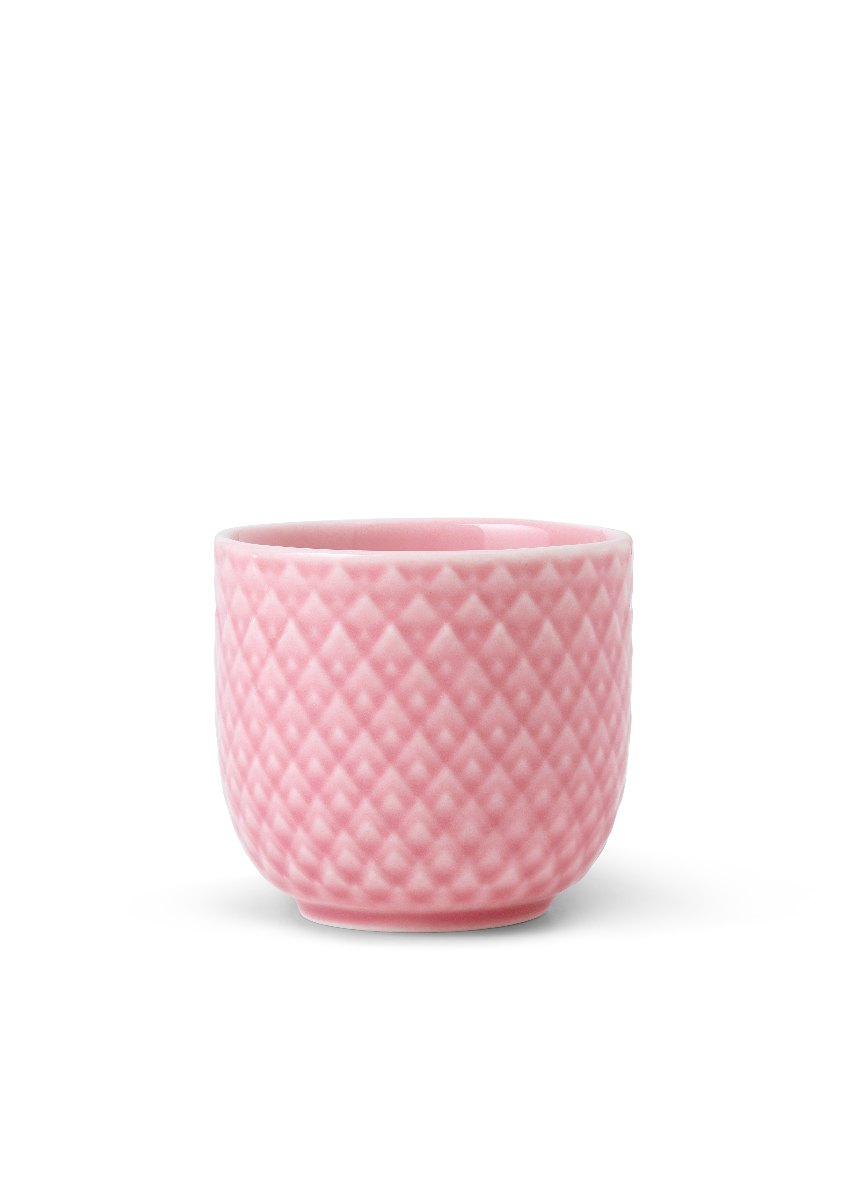 Lyngby Porcelæn Rhombe color æggebæger, rosa - H: 4,5 cm. - Bahne
